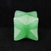Mini Merkaba Star In Green Aventurine.   SPR15582POL