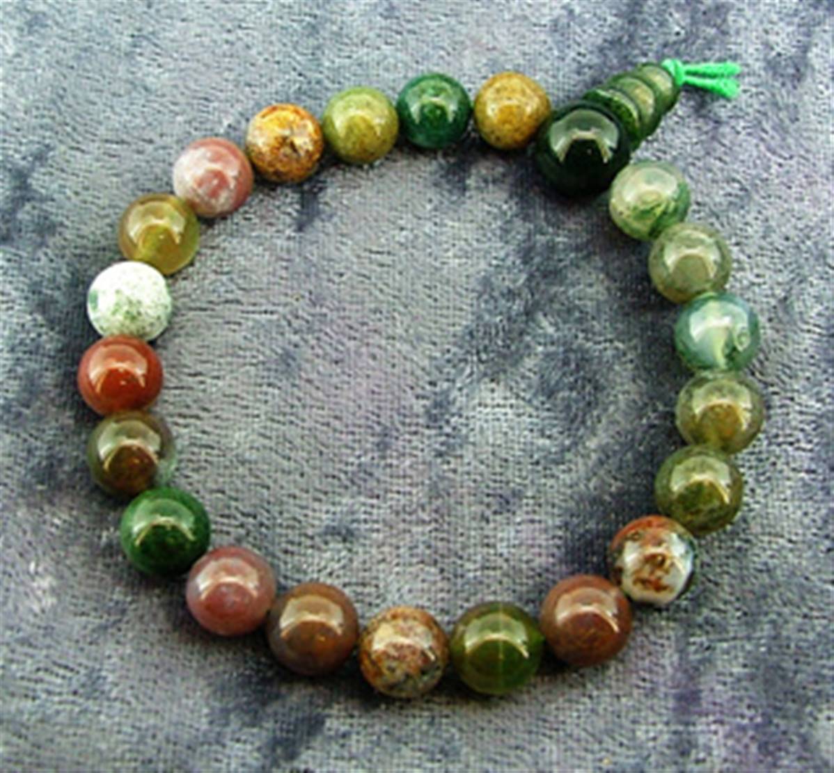 FANCY AGATE POWER BEAD BRACELET. SPR6013
