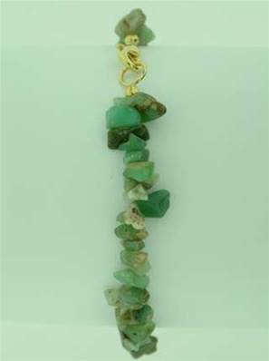 GEM CHIP BRACELET IN CHRYSOPRASE (10 PACK).   SPR642WH
