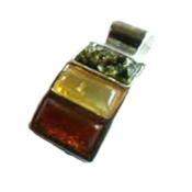 THREE COLOUR AMBER BAR PENDANT.   BM2G039002