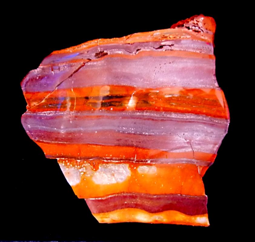 SUNSET JASPER LARGE POLISHED SLICE SPECIMEN. SP10169SHLF