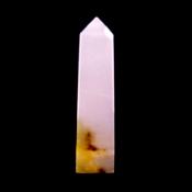 GEMSTONE OBELISK IN MANGANO CALCITE.   SP15019POL