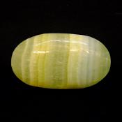 Green Caribbean Calcite Polished Pebble/ Palm Stone.   SP15103POL