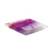 Fluorite fully polished diamond (Rhomboid Shape) slice specimen.   SP15409POL