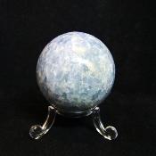 Gemstone Sphere in Blue Calcite.   SP15653POL