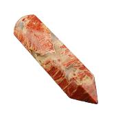 Red Jasper Faceted & Polished Point Massage/ Healing Wand.   SP15700POL