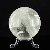 Gemstone Sphere in Cloudy Quartz.   SP15732POL