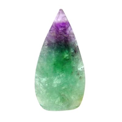 Fully Polished Flame Carving In Purple/ Green Fluorite.   SP16853POL