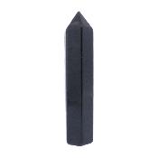 Black Obsidian Fully Polished & Facetted Point/ Tower Specimen.   SP17305POL