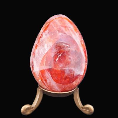 Gemstone Egg In Fire Quartz.   SP17384POL