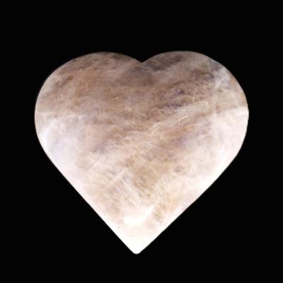 Cream Sheen Moonstone Gemstone Polished Heart Carving.   SP17555POL