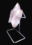Agate Geode Star Carving On Metal Stand.   SP17570POL