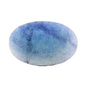 Polished Oval Palm Stone In Blue/ Green Fluorite.   SP17595POL