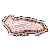 Agate Polished Front & Rear Face Slice Specimen in Natural Colouring.   SP17644POL
