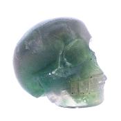 Gemstone Skull Carving In Fluorite.   SP17815POL