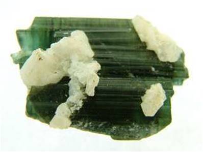 BLUE / GREEN TOURMALINE IN QUARTZ CRYSTAL SPECIMEN. SP2751