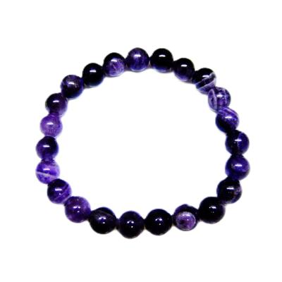PLAIN POWER BEAD BRACELET IN AMETHYST (NO TOGGLE).  SPR16892BR