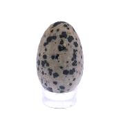 Gemstone Mini Egg In Dalmatian jasper.   SPR17423POL
