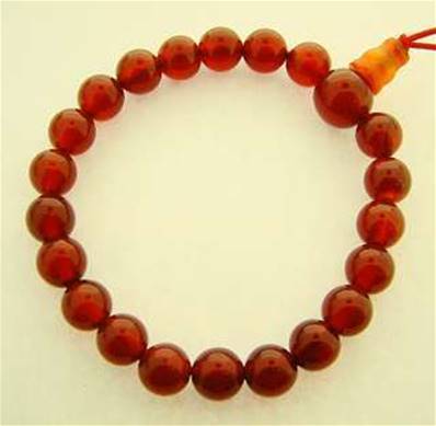 CARNELIAN POWER BEAD BRACELET. SPR985