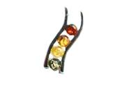 FOUR COLOURED AMBER BAR PENDANT - BM2H070002