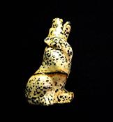 CARVING OF A WOLF IN DALMATION JASPER.   SP12242POL