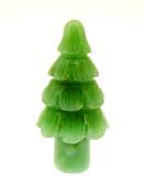 A GEMSTONE CHRISTMAS TREE CARVING IN GREEN AVENTURINE.    SP12967POL