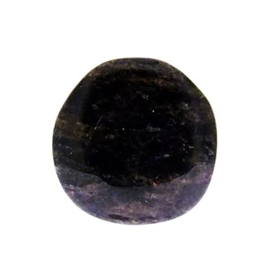 Arfvedsonite Polished Flat Pebble/ Palmstone.   SP15352POL