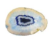Agate Polished Geode Slice Specimen Coloured Blue.   SP15739POL