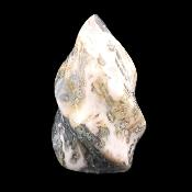 Moss Agate Fully Polished Spiral Point/ Tower Carving.   SP17160POL