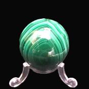 Gemstone Sphere In Malachite.   SP17315POL