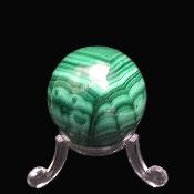 Gemstone Sphere In Malachite.   SP17315POL