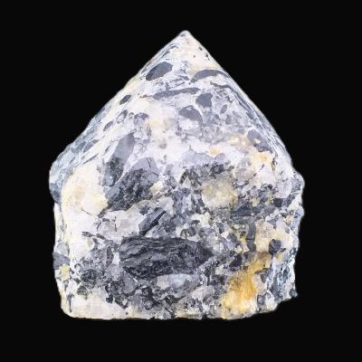 Black Tourmaline In Quartz Raw Top Polished Point Specimen.   SP17498POL