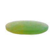 Polished Oval Palm Stone In Green/ Yellow Fluorite.   SP17597POL