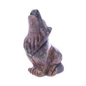 Carving Of A Wolf In Que Sara Stone (Volcanic Rhyolite).   SP17670POL