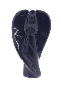 Gemstone Angel Carving In Black Obsidian.   SP17775POL