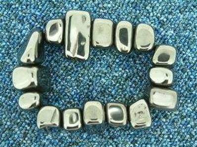 POLISHED MAGNETIC HEMATITE PEBBLES.   POLSP8