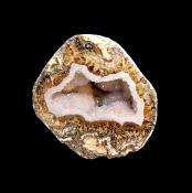 AGATE GEODE SECTION (POLISHED CUT FACE).  SP12158POL