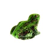 CARVING OF A FROG IN RUBY WITH ZOISITE.   SP13943POL