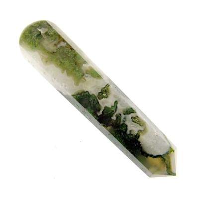 MOSS AGATE MASSAGE/ HEALING WAND SPECIMEN.   SP14621POL