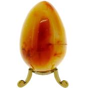 Gemstone Egg In Banded Carnelian.   SP16529POL