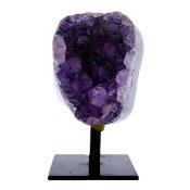 Agate With Amethyst Druze Specimen.   SP16626POL