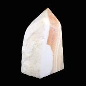 Three Sides Partially Polished Orange Calcite Point/ Tower Specimen.   SP17144POL