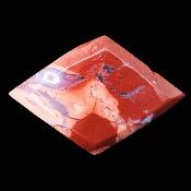 Diamond Shape Fully Polished Brecciated Jasper Slice Specimen.    SP17189POL