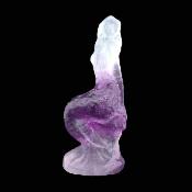 Carving Of A Mermaid Seated On A Rock In Fluorite.   SP17212POL