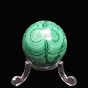 Gemstone Sphere In Malachite.   SP17315POL