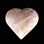 Cream Sheen Moonstone Gemstone Polished Heart Carving.   SP17555POL