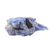 Garnet Crystal Formations In Blue Kyanite Raw Crystal Specimen.   SP17581