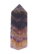 Fully Polished Obelisk In Fluorite With Cacoxenite.   SP17603POL