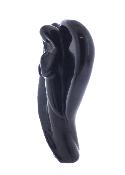 Gemstone Angel Carving In Black Obsidian.   SP17775POL