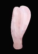 Gemstone Angel Carving In Rose Quartz.   SP17778POL